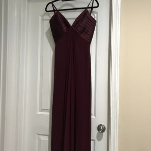 Tadashi Cranberry Evening Gown